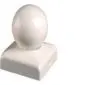 Post caps finial Ball white 91x91mm