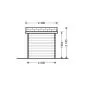 Garden shed Nano with floor 2.5x2m