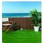 Bamboo cane fencing PVC brown 2x3m