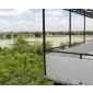 Bamboo cane fencing PVC white 1x5m