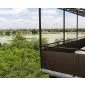 Bamboo cane fencing PVC PVC brown 2x5m