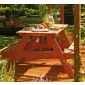 Picnic table tropical 75x155x160cm