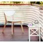 Balcony screen shade netting grey/white