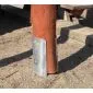 Post support bracket ø100x900mm