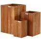 Wooden Planters bangkirai hardwood 90x40x40cm