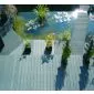 Composite decking boards grey 225cm (21x140mm)