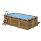 Wooden pool 420x222x114cm