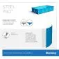 Swimming pool steel frame 400x211x81cm 