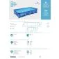 Swimming pool steel frame 400x211x81cm 