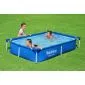 Swimming pool steel frame 221x150x43cm 
