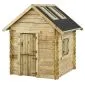 Wooden playhouse with skylight 120x120x160cm