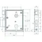 Lock, incl. Handle  98,5x118,5mm