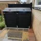 Bin cover wheelie double 155x122x90cm
