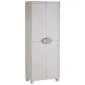 Broom closet cabinet grey 70x184cm