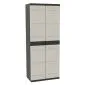 Plastic storage cupboard broom cupboard black 70x176cm 