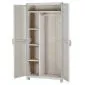 Broom closet cabinet grey 70x184cm