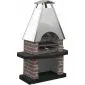 Masonry barbecue Reina stainless steel 185x120cm / 400kgs