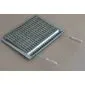Grill grid stainless steel for barbecue masonry 55x35cm