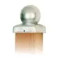 Post caps ball hot dip galvanized 71x71mm