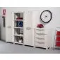 Broom closet cabinet grey 90x184cm