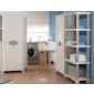 Broom closet cabinet grey 70x184cm