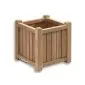 Square wooden planters hardwood Bangkirai 35x35x35cm