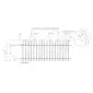 Fence railing Basic 80x190cm