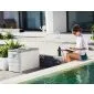 Garden Storage Box black 80x61x53cm