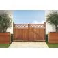 Gate Garden gate Trellis Bangkirai 300x180cm
