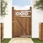 Gate Garden gate Trellis Bangkirai 100x180cm