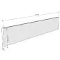 Concrete fence panels 200x40x3.2cm
