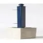 Concrete footing for fence railing