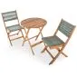 Bistro set garden furniture garden set Acacia 3-pcs