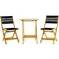 Bistro set garden furniture garden set Acacia 3-pcs