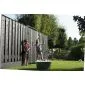 Wooden Fencing 19 planks 180x180cm black