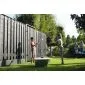 Wooden black Fencing pine with concrete  200x190cm (19pl)