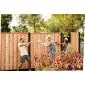 Wooden concrete Fencing Douglas 200x190cm (19pl.)