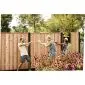 Wooden Fencing Bangkirai 180x180cm (19pl.)