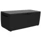 Garden Storage Box black 123x57x53,5cm 