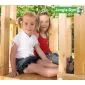 Wooden play house Jungle Castle Waveslide incl.