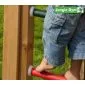 Wooden play house Jungle Castle Waveslide incl.