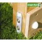 Wooden play house Jungle Castle Waveslide incl.
