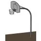 Basketball board complete 220x160x383cm 
