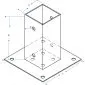 Fence base 71/150mm