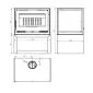 Wood stove Fenix 679x490x945mm