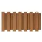 Fence panel brown composite WPC 180x93cm