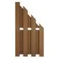 Fence panel brown WPC aluminum 90x180/93cm