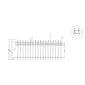 Fence railing de Luxe 80x190cm