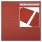Rubber tiles red 500x500x65mm (m2)