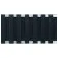 Fence panel black WPC 180x93cm